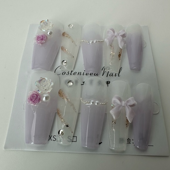 Handmade press on nails bundle of four sets size large - Picture 8 of 13